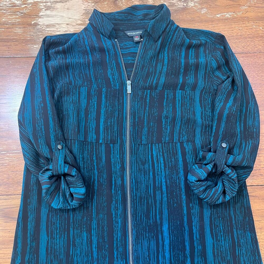 Rock & Republic Women's Zip Front Tunic Size XS